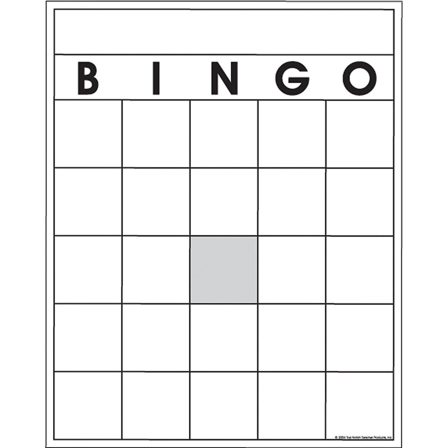 Printable Bingo Card Blank Printable Bingo Cards