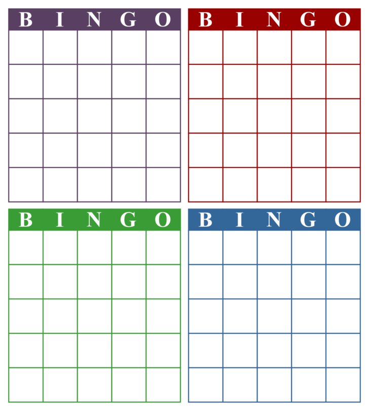 Bingo Cards Printable Free Customize