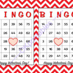30 Happy Valentines Day Bingo Cards By Okprintables On Zibbet