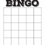 4x4 Blank Bingo Card Template Bingo Template Blank Bingo Cards