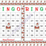 60 Merry Christmas Bingo Cards Instant By Okprintables On Zibbet