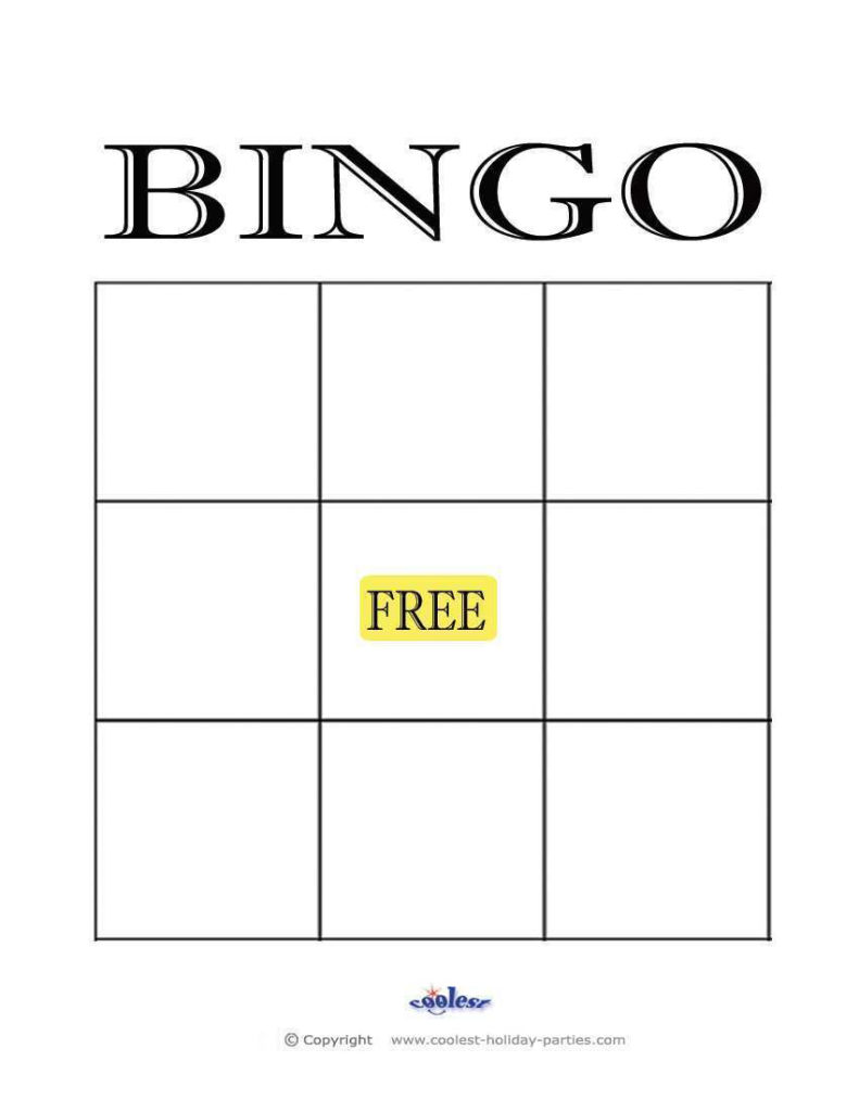 Printable Blank Bingo Cards Template 4 X 4 Bingo Template Bingo Card