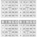 Bingo Cards 1000 Cards 4 Per Page Large Print Instant Etsy Bingo