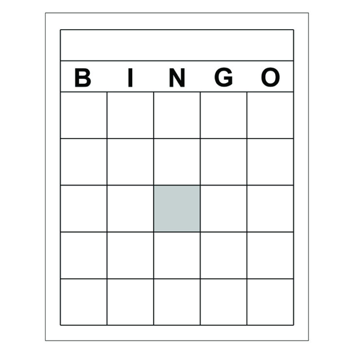 Blank Bingo Cards Printable Free