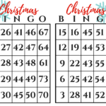 Christmas BINGO Gift Exchange Game December Pin Challenge My