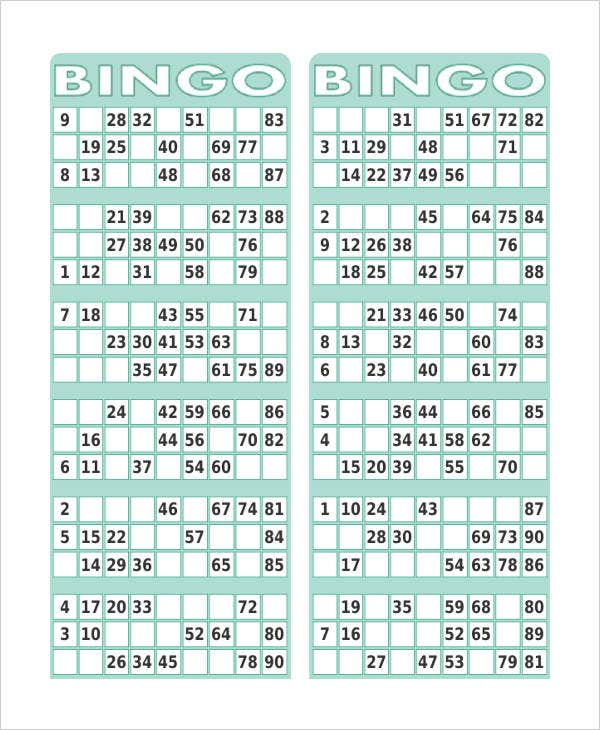 Free Printable Bingo Card 7 Free PDF Documents Download Free 