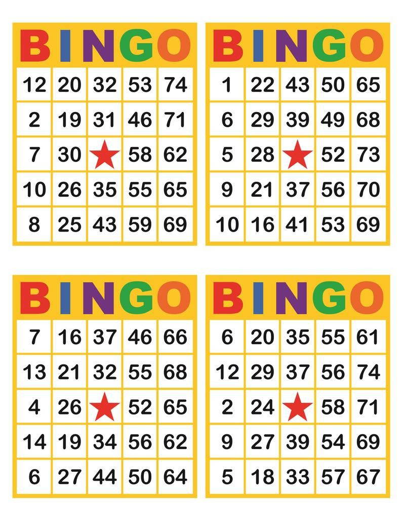 Bingo Cards Printable Free 1-50 | Printable Bingo Cards