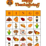 Happy Thanksgiving Bingo 30 Printable Fall Thanksgiving Party Etsy