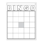 Hygloss Blank Bingo Cards White