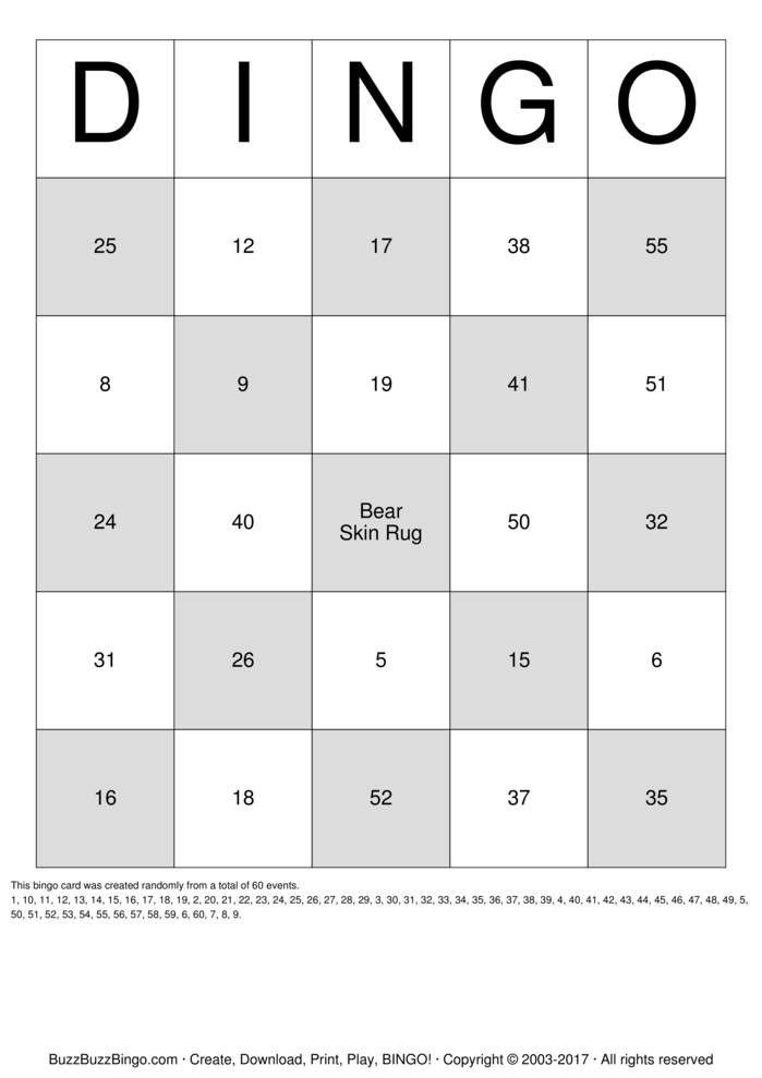 Numbers 1 60 Bingo Cards To Download Print And Customize 
