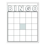 Pin BLANK BINGO CARDS ASSORTED COLORS Bingo Card Template Blank