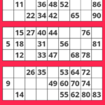 Virtual 1 90 Number Bingo In 2020 Wiskunde